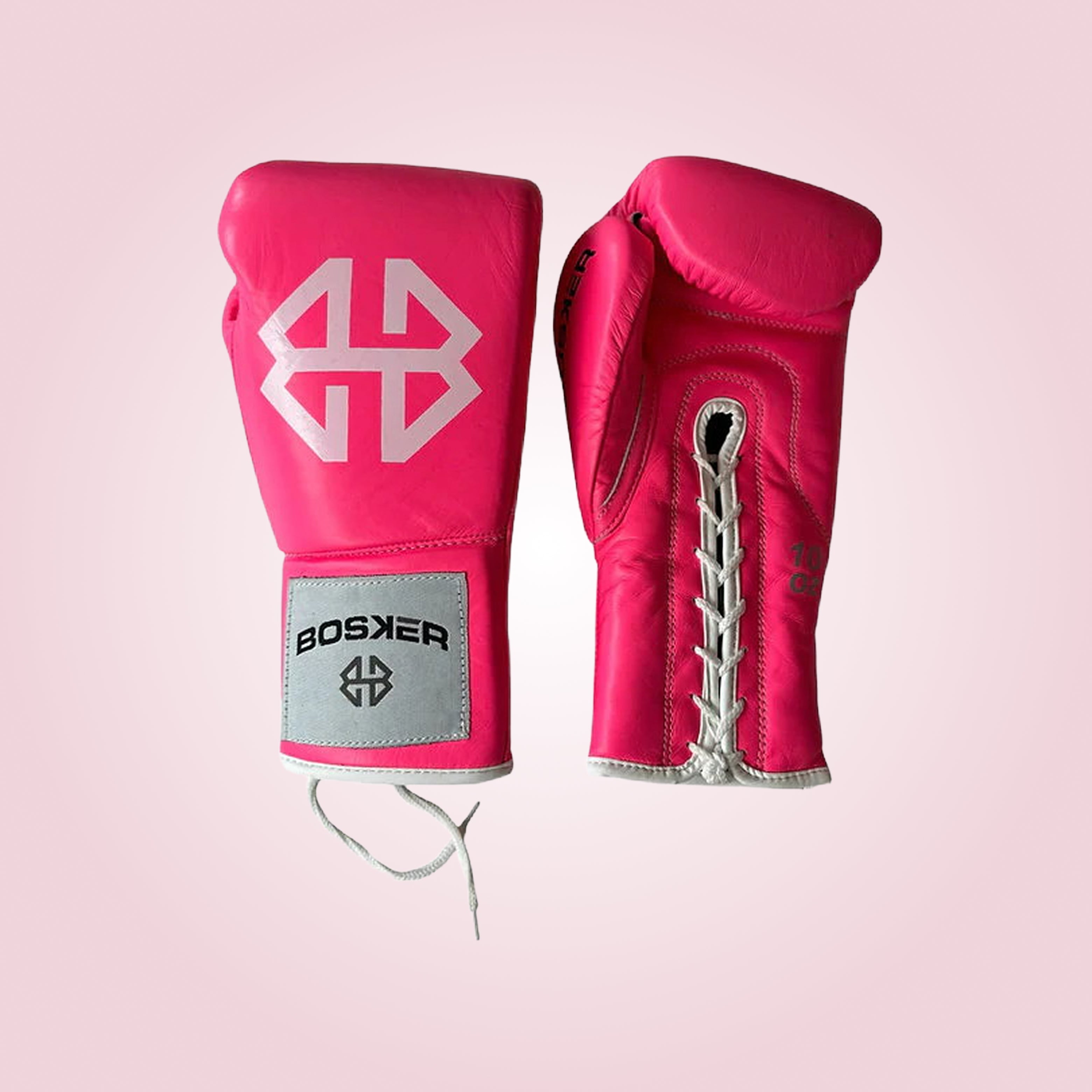 Bosker Lace Up Boxing Gloves - Pink