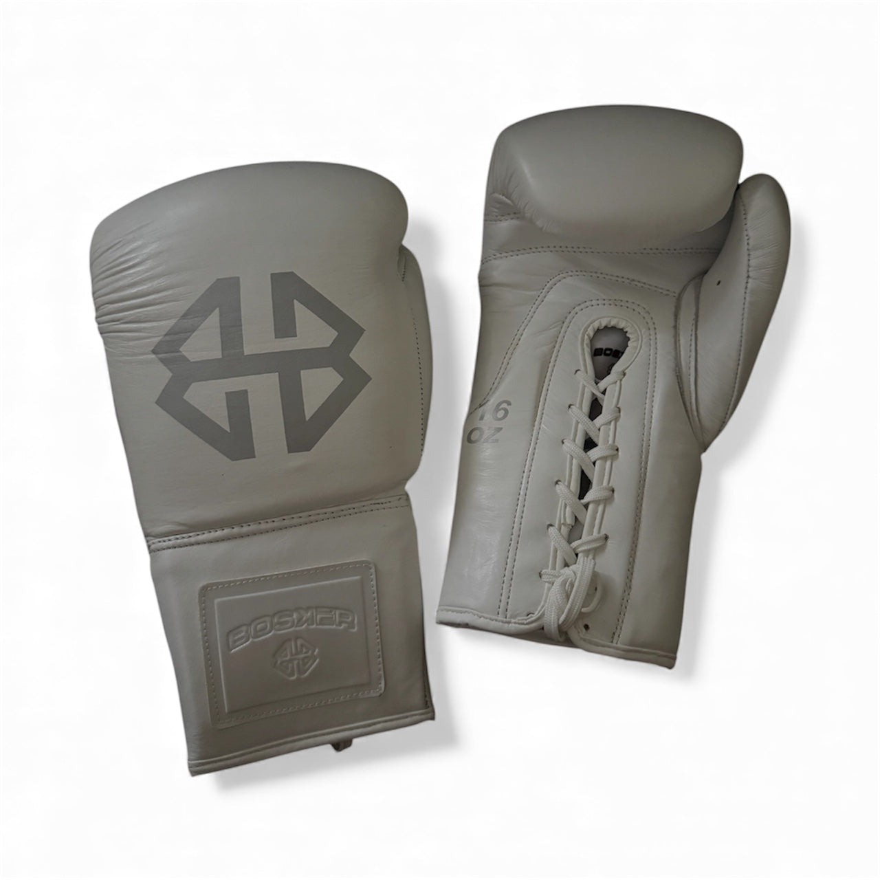 Bosker Lace Up Boxing Gloves - All White