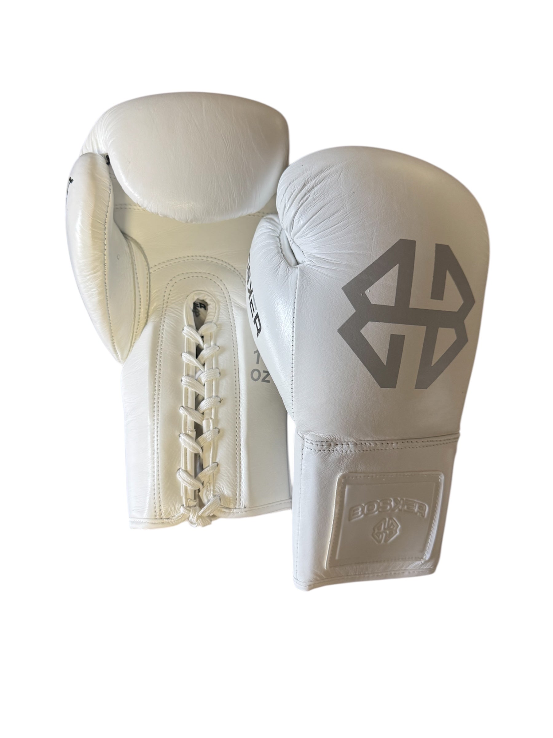 Bosker Lace Up Boxing Gloves - All White