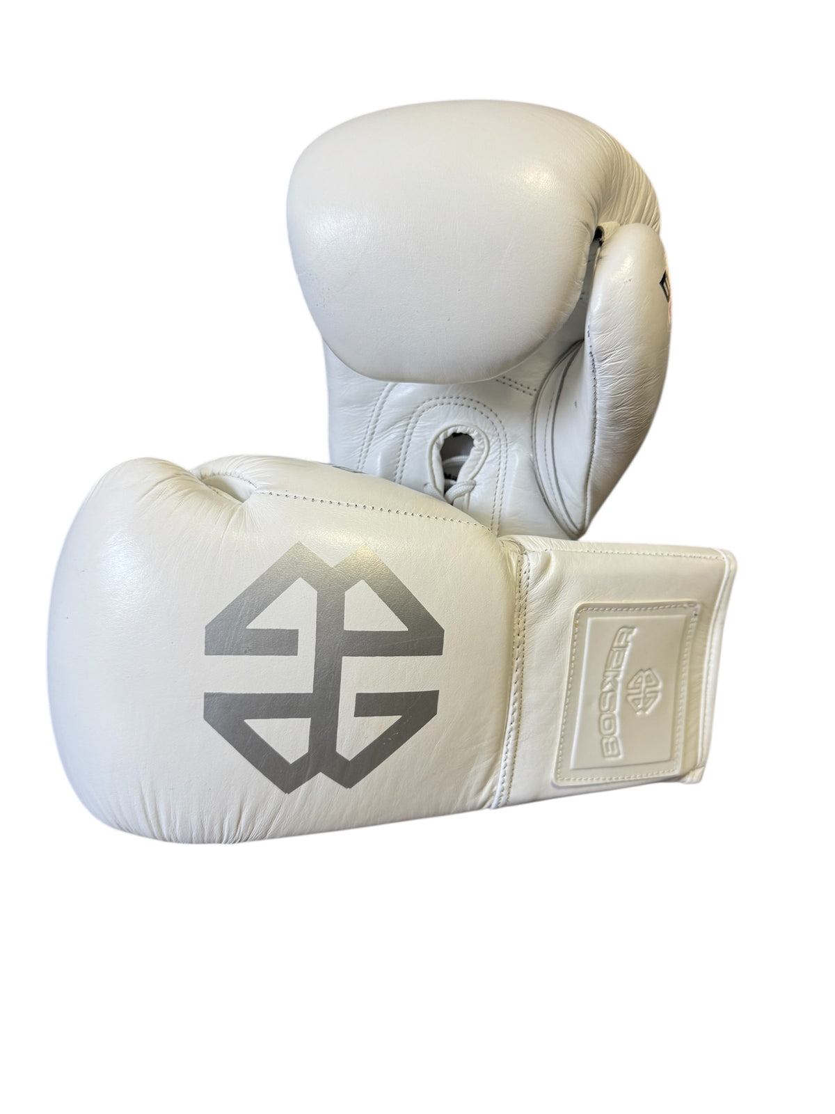 Bosker Lace Up Boxing Gloves - All White