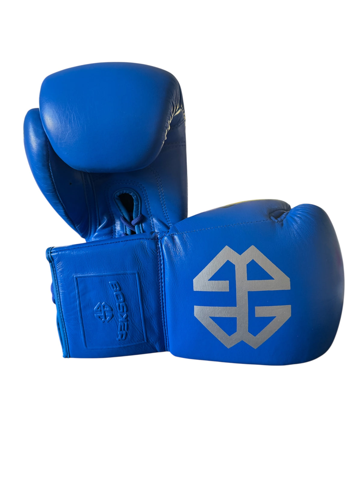 Bosker Lace Up Boxing Gloves - Blue
